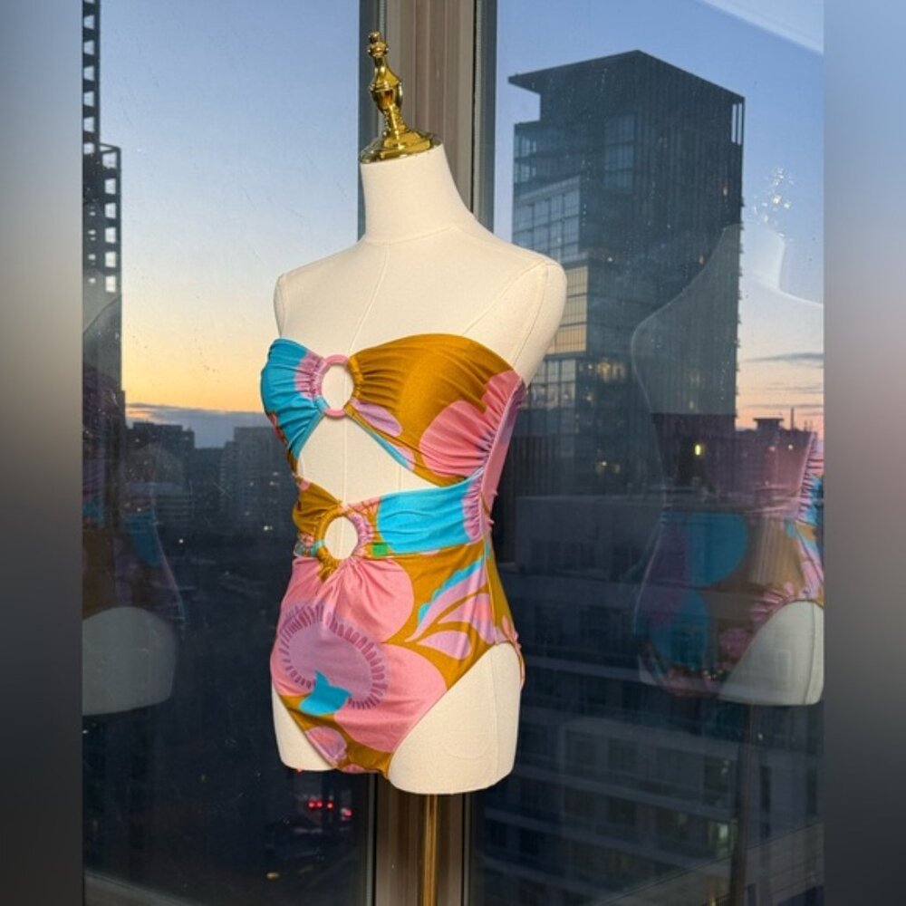 🆕 ZIMMERMANN 🧿 NWOT Teddy Double Ring 1PC Bathing Suit, Sz 2 US 6 - 8 - Picture 9 of 16